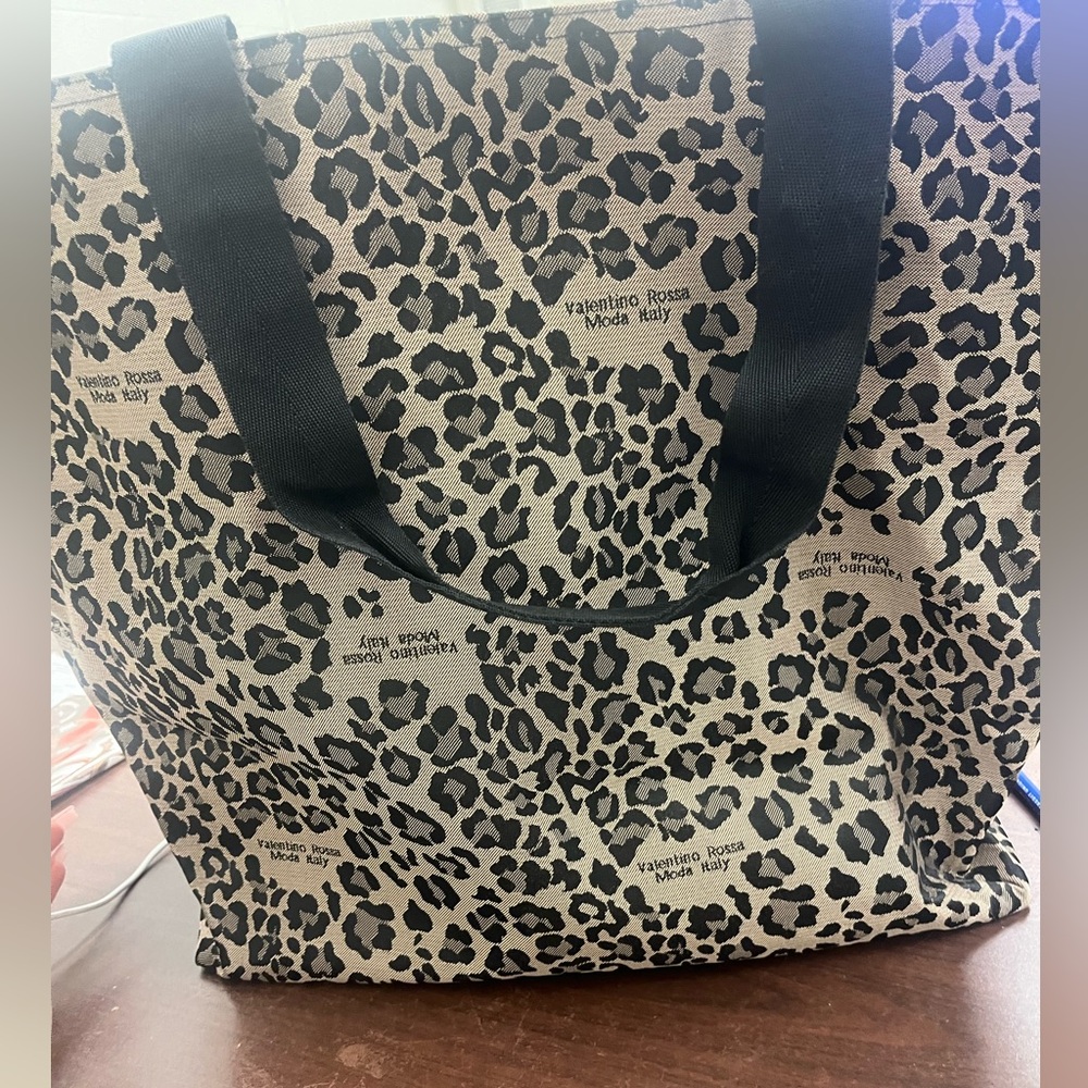 Valentino Rossa Leopard Tote
